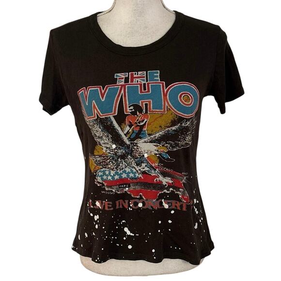 Chaser Size XS The Who Graphic Band Tee T Shirt Splatter - Picture 1 of 5
